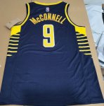 Maillot de Basket #9 Mcconnell Pacers 22-23 Bleu ave diamond logos Imprimé